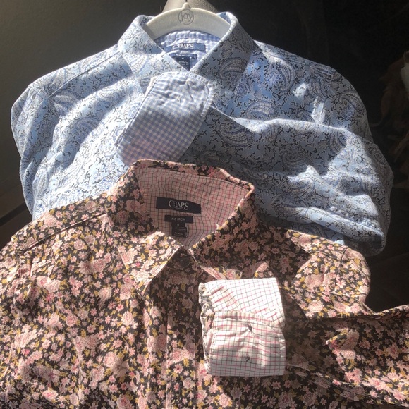 *2* EUC Chaps No Iron long sleeve shirts - Picture 3 of 9